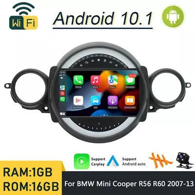 For BMW Mini Cooper R56 R60 2007-2013 Android Car Stereo Radio GPS Carplay Unit • $265.33