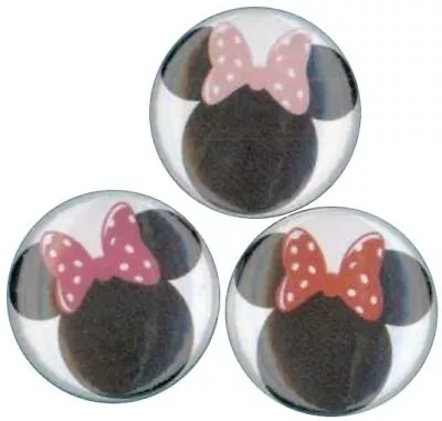 Minnie Mouse: Set Of 3 Buttons-Pins-Badges *Disney* Birthday Party Supplies • $2.49