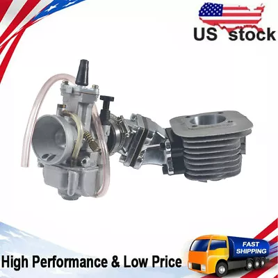 Upgrade Dio Reed Valve Kit &Carb&Cylinder For 66cc 80cc 2 Stroke Motorized Bike • $79.59