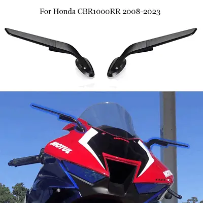 For Honda CBR1000RR 2008-2023 Adjustable Wind Swivel Wing Rearview Side Mirror • $121.99