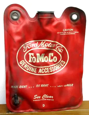 Vintage! 1960's Ford Windshield Washer Reservoir! Fluid Bag! See Clear! FOMOCO • $39.99