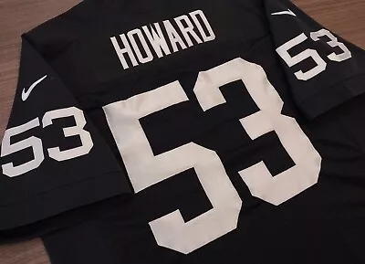 Thomas Howard RIP #53 Oakland Raiders Nike Vapor Elite Jersey Sz 48 2xl 26  PTP • $119.99