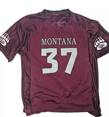Nike Team University Of Montana Grizzlies Griz #37 Football Jersey Size Large • $22.99
