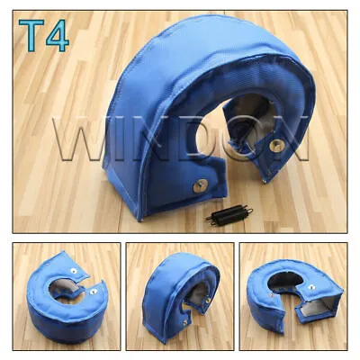 Turbo T4 Blue Under/out Turbo Heat Shield Blanket Kit T67 T71 T76 T88 Gt40 Gt45 • $61.07