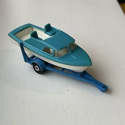 Matchbox Superfast No.9 Boat Trailer & Boat • £9.99