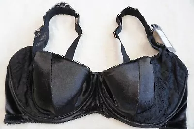 Fox And Royal CITY CHIC PLUS SIZE 18F-G Sylvie Bra Sexy Lingerie Black 1/4 Cup • $32.99