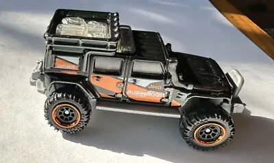 2022 MBX OFF ROAD Series BLACK JEEP WRANGLER SUPERLIFT BUSHWACKER Matchbox Loose • $4.79