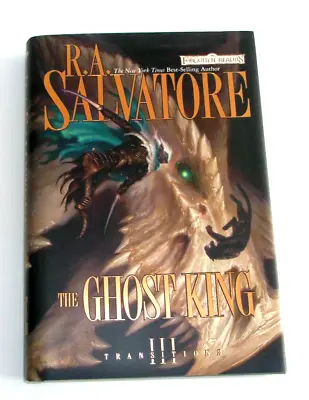 R.A. Salvatore Ghost King HC DJ Signed 1st Edition Forgotten Realms 2009 EUC • $37.50