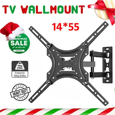 TV Wall Bracket Mount Tilt & Swivel For 14 26 32 37 40 55 Inch LCD LED. • £7.27