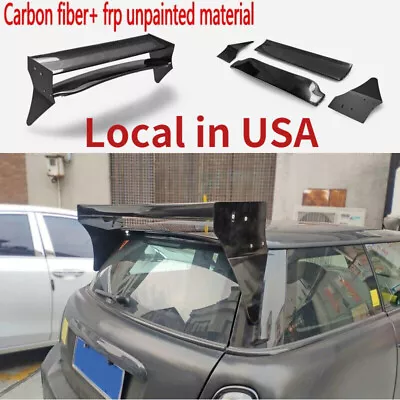 For Mini Cooper S R56 Carbon + FRP Unpainted Rear Roof Spoiler Wing Lip Bodykits • $269.10