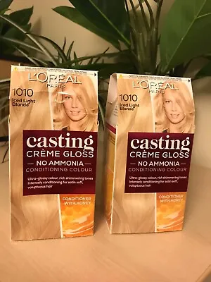 £16 • Buy L'Oreal Paris Casting Creme Gloss Semi Permanent Hair Dye, 1010 Iced Blonde