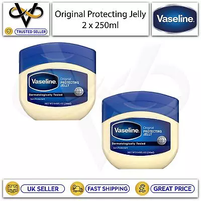 2 X 250 Vaseline Original Petroleum Jelly 3 X Purified For All Types Of Skin • £9.95