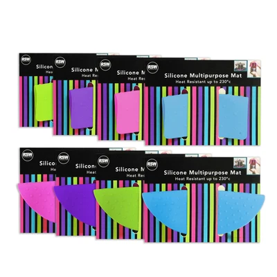 £3.49 • Buy Silicone Heat Resistant Mat Multipurpose Kitchen Worktop Saver 4 Colours