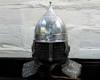 Early Medieval Ottoman Hussars Helmet 18 Ga Steel Middle East Turkish Helmet • £182.06