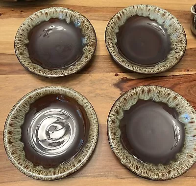 Canonsburg USA Pottery Vintage Brown Drip Glaze 8” Soup Bowl Ironstone • $8