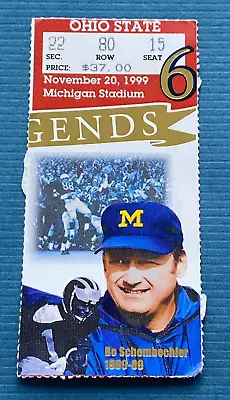 1999 Michigan Ohio State Ticket * Tom Brady Last Home Game & Win * The Big House • $79.99