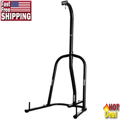 Single-Station Heavy Bag Stand Home Gym Boxing MMA Training Equipment Black NEW • $136.67