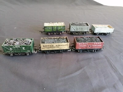 £30 • Buy 6 Oo Gauge Model Railway Rolling Stock Wagons Coal Aggregate