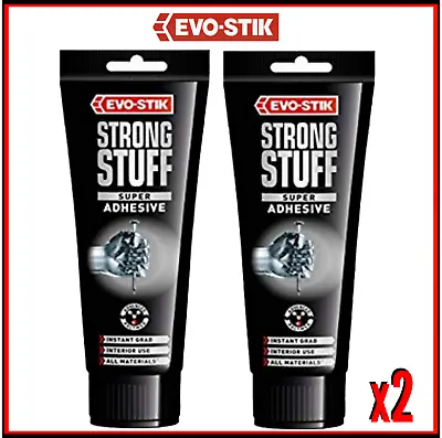 £8.90 • Buy Evo Stik Strong Stuff Grab 200ml  X 2 Squeeze Tubes 30813037 New