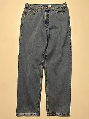 VTG Levi's 36 X 32 550 Relaxed Fit 100% Cotton Stone Washed Denim Jeans • $26.79