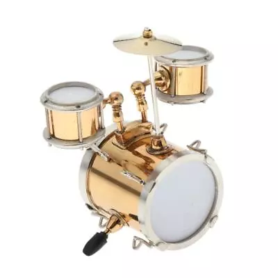 1/12 Dollhouse Miniature Metal Drum Set Musical Instrument Model Decoration • $19.11