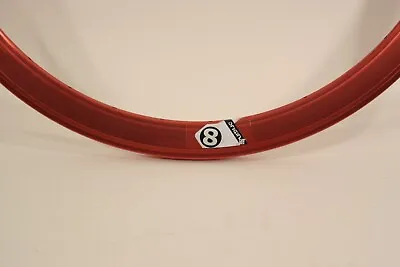 Origin8 Attak DEEP-V Anodized Red 32 Hole 700C Rim Fixie Track  O8 11 • $49.99