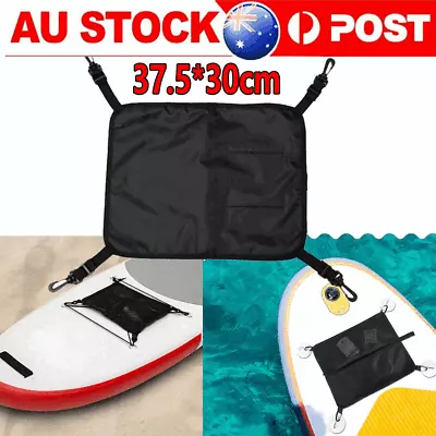 Sports Paddle Board Deck Bag D Rings Patches Kayak Accessories Mesh Storage Bag • $7.90