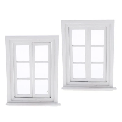 £14.76 • Buy Lots 2 1:12 Mini Window Dollhouse Decoration Kids Toddlers Role Toys Playset