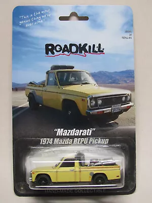 Roadkill Mazdarati 1974 Mazda REPU Pickup Yellow Boat Engine Custom Hot Wheels • $47