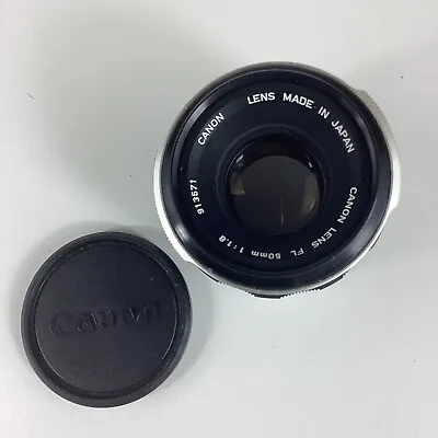 Canon FL F1.8 50mm Manual Focus Vintage Lens • $49