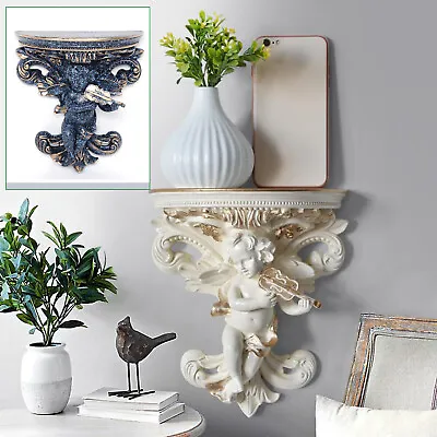 £25 • Buy Resin Wall Hanging Cupid Angel Plaster Rococo Corbel Shelf Art Decor Moulding UK