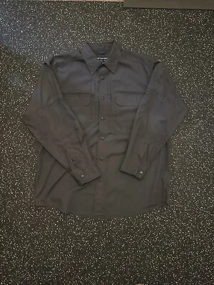 5.11 Tactical Shirt - Dark Gray - Long Sleeve - Vented Button-Up - Men’s Large • $6