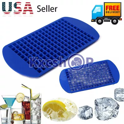 2x Ice Cube Maker Mold 160 Grids Mini Small Silicone Trays For Whiskey Cocktails • $10.47