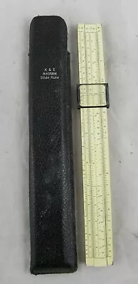 Vintage K&E Beginner Slide Rule N4058W Keuffel & Esser Co. NY With Case • $11.99