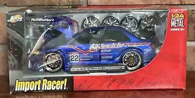 JADA  1:24 IMPORT RAECER Mitsubishi Lancer Evo VI BLUE GREDDY  NEW SEALED • $110.67