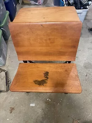 VINTAGE ANTIQUE SCHOOL DESKS Complete With INK WELL (price Listed Is For 1 Desk) • $48.75
