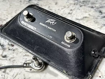 PEAVEY VINTAGE Guitar Amplifier Remote Switch 2 Select/Effects & Reverb TESTED! • $28