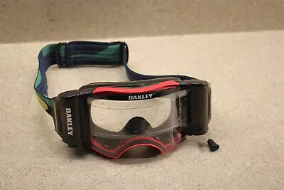 Oakley Airbrake Red Roll Off System MX Goggle Adult Clear Lens 0284 Z2 • $150.11