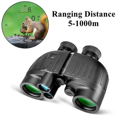 8x40 Laser Hunting Rangefinder 1000M Range Finder Compass Binoculars W/battery • $219.99