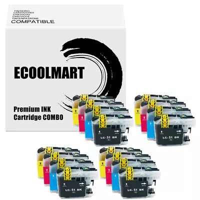 16PK Ink Cartridge Fits Brother LC51 MFC-240C MFC-230C MFC-885c MFC-465cn 5860CN • $19.99