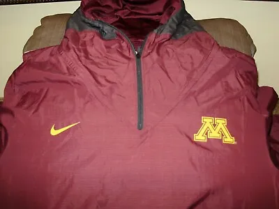 Minnesota Golden Gophers Nike REPEL Pullover Hoodie Golf Wind Rain Jacket Men XL • $55.99