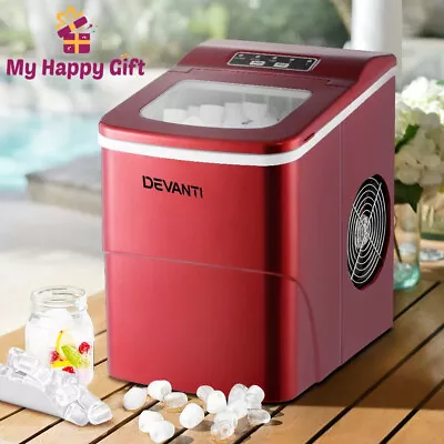 Devanti Ice Maker Machine Portable Commercial Ice Cube 2L Bar Countertop 12KG • $133.12