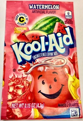 £2.39 • Buy Kool Aid Watermelon 4.3g Flavour Drink Mix Sachets