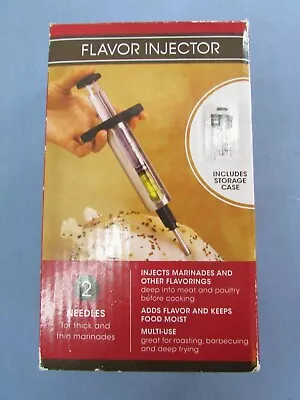 Seasoning Marinade Injector Flavor Needle Meat BBQ Cooking With Case • $9.99