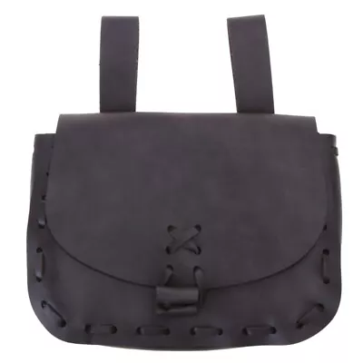 Renaissance Belt Pouch Leather Steampunk Waist Bag Medieval Leather Belt Pouch • £14.06