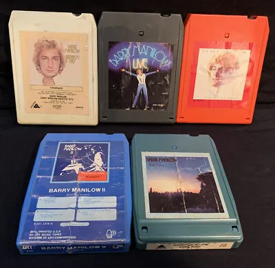 Barry Manilow- Lot Of Five 8-Track Tapes. • $12