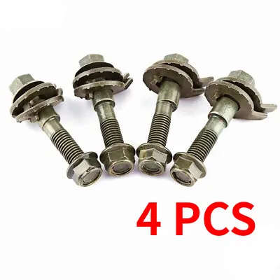 4 Bolts 14mm Front Left & Right Camber Alignment Adjustable Cam Bolts Kit • $23.99