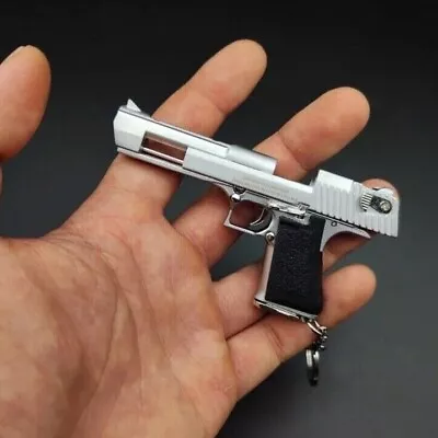 Gun Keychain Keyring Mini Desert Eagle With Moving Parts And Slide Airsoft Toy • £19.99