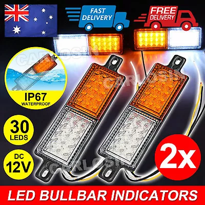 2X 12V LED Tail Lights Bullbar Indicator Front Park DRL For ARB TJM Marker Lamp • $23.85