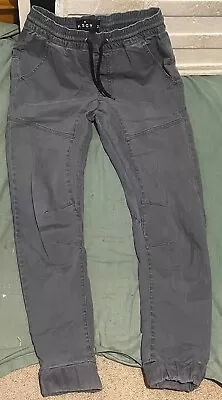 KSCY Pants Jogger Mens Drop Crotch Cuffed Hems Grey - SIZE 32” - EUC • $29.95